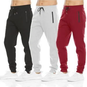 Men’s Fleece Jogger Sweatpants - Pack of 3