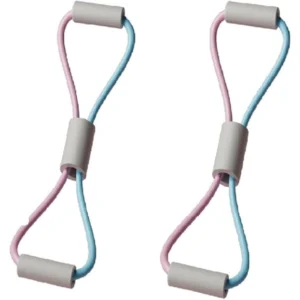 2-Piece Figure 8 Elastic Stretch Bands for Yoga and Home Exercise