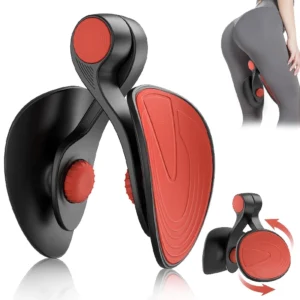 Black Red - Inner Thigh Trimmer and Pelvic Floor Trainer for Strength & Postpartum Recovery