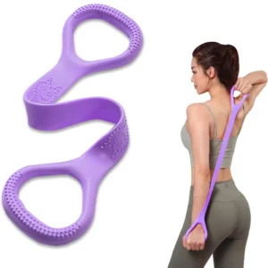 Purple - Elastic Exercise Rope for Yoga