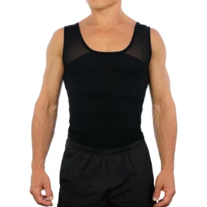 Body Slimming Shapewear to Hide Gynecomastia - Black